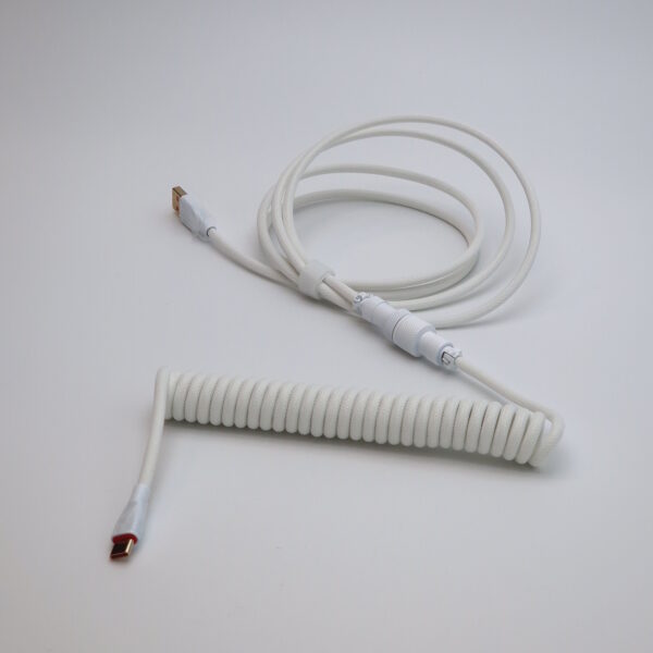 White Coiled Cable