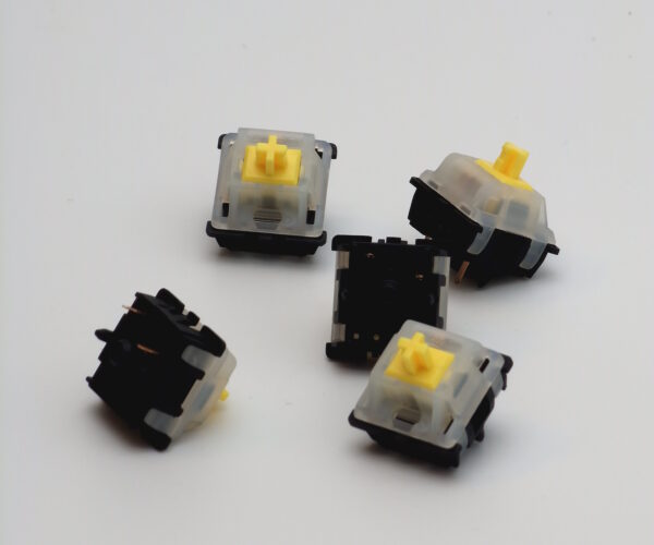 Gateron milky yellow mechanical switches cuskeys